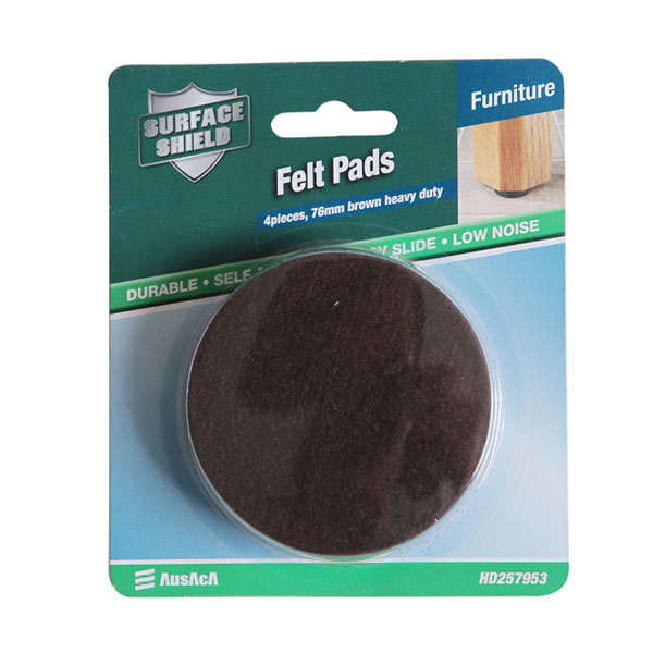 Pés de feltro preto