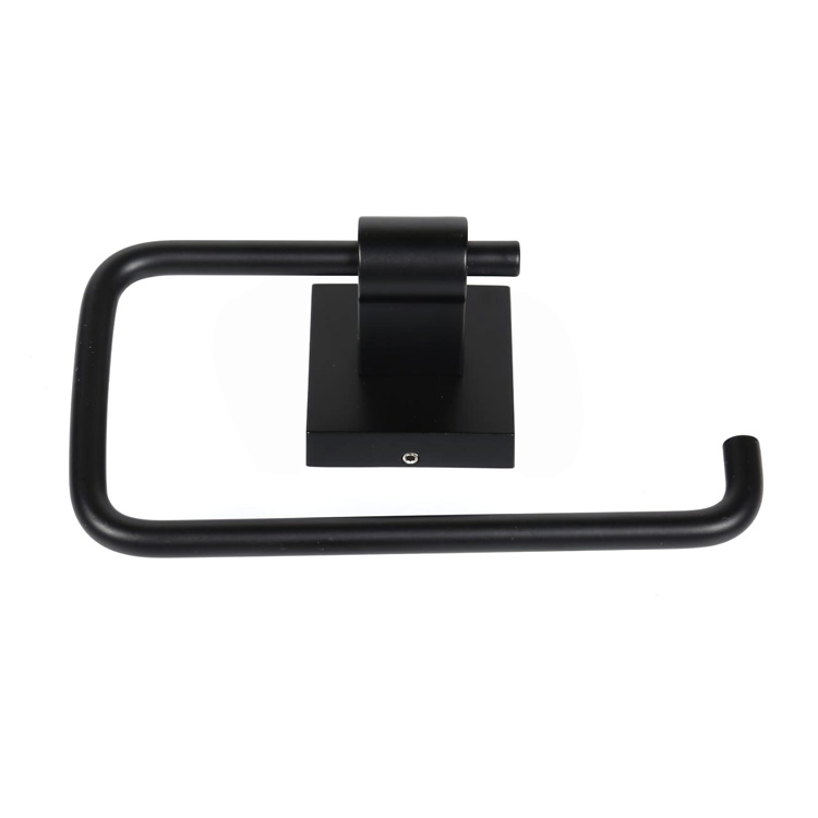 Suporte de papel de metal preto