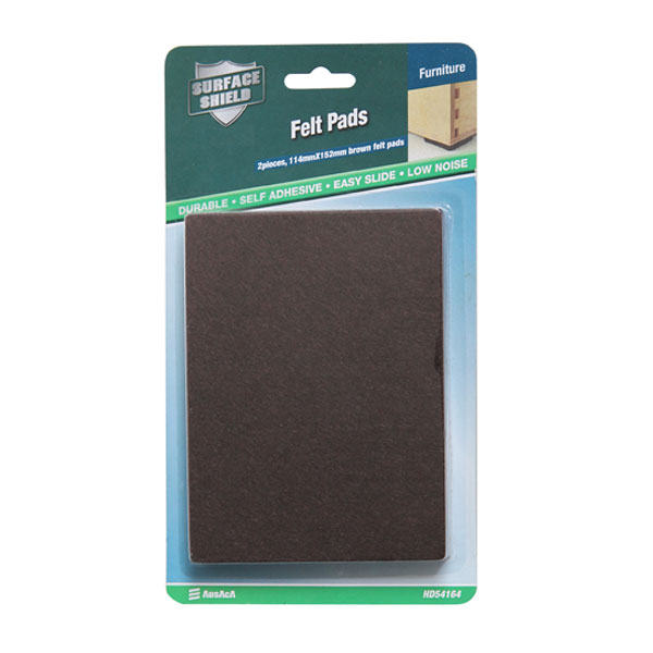 Pés de feltro quadrado preto