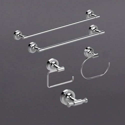 Kit de acessórios para banheiro cromado