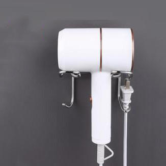 Suporte de metal para secador de cabelo doméstico e hotel